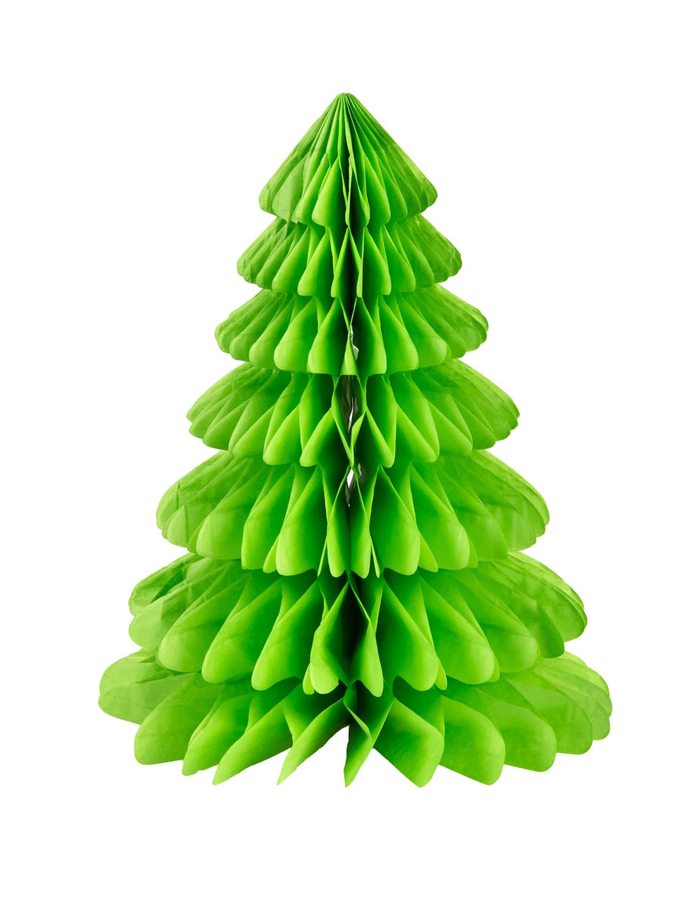 Pinheiro de natal em papel para decoração verde alveolado