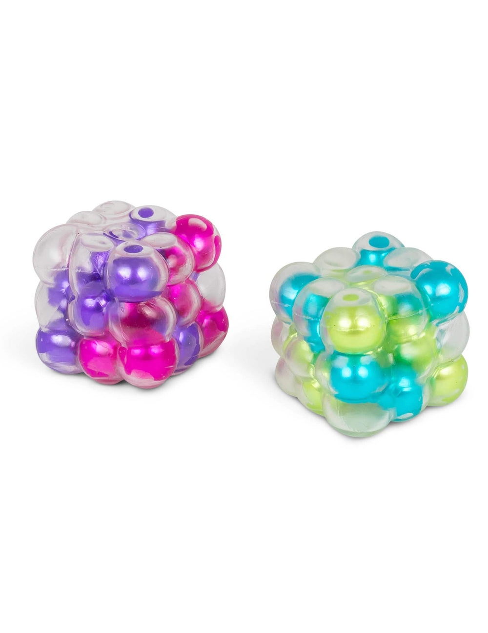 Cubo anti-stress Scrunchems ASMR para criança e adulto multicores com bolas