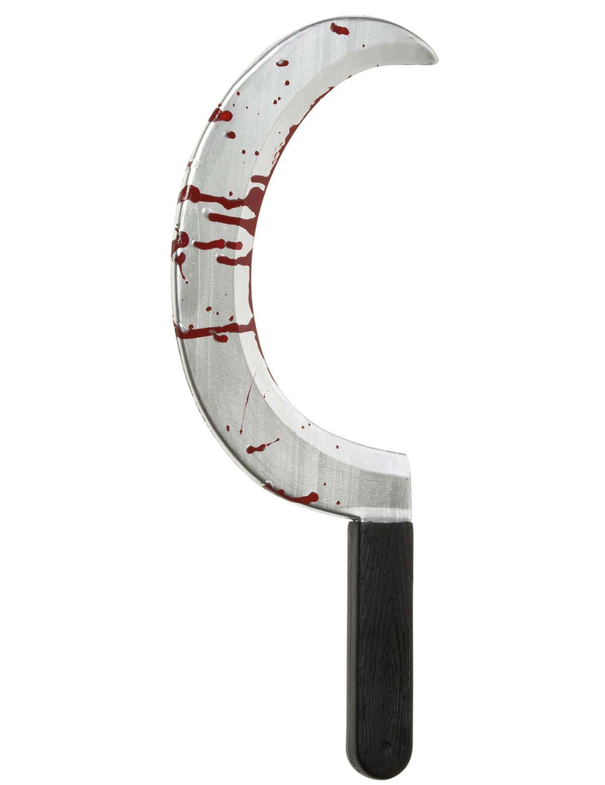 Serpe en plastique Halloween pour adulte grise et sanglante