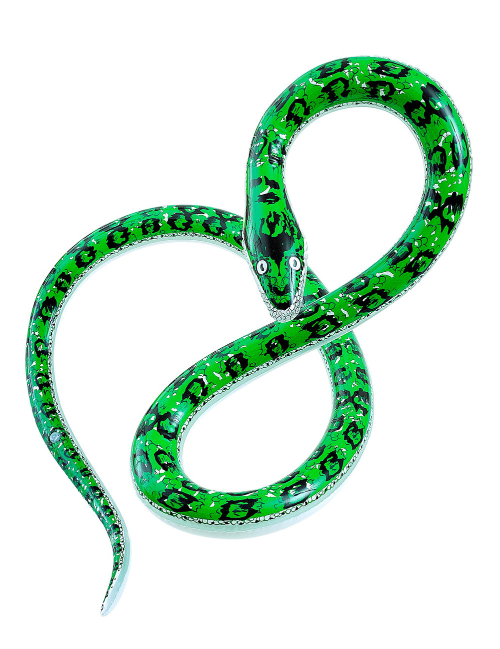 Vue de face du serpent géant gonflable