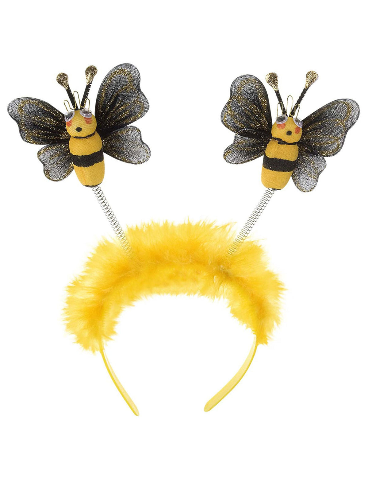 Vue de face du serre-tête abeille