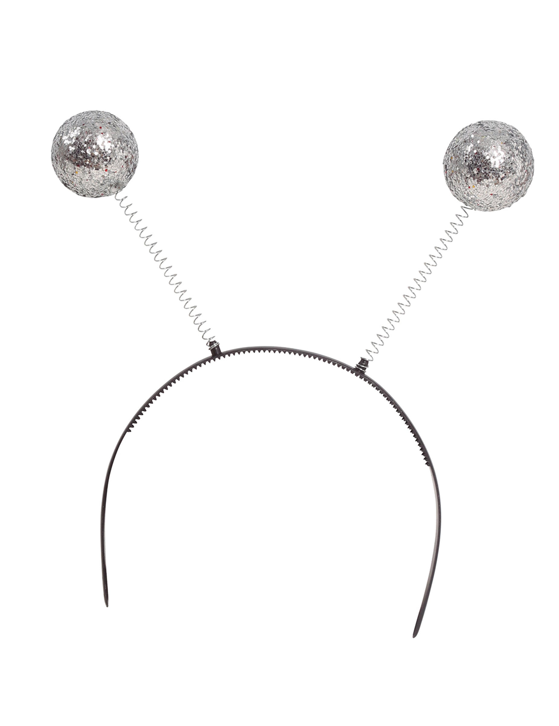 Détail des boules pailletées du serre-tête boules disco