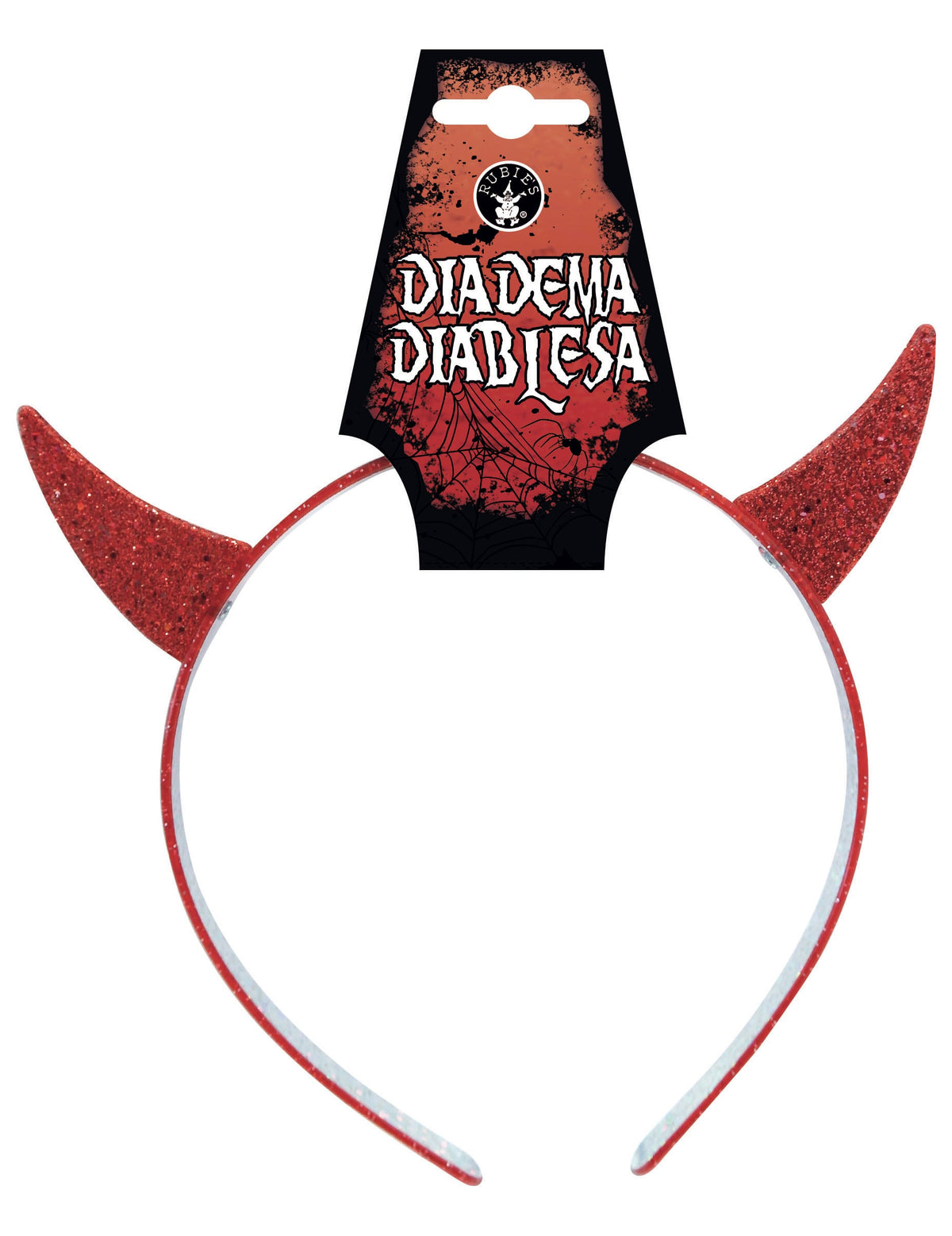 Détail de l'emballage du serre-tête diablesse pour fille