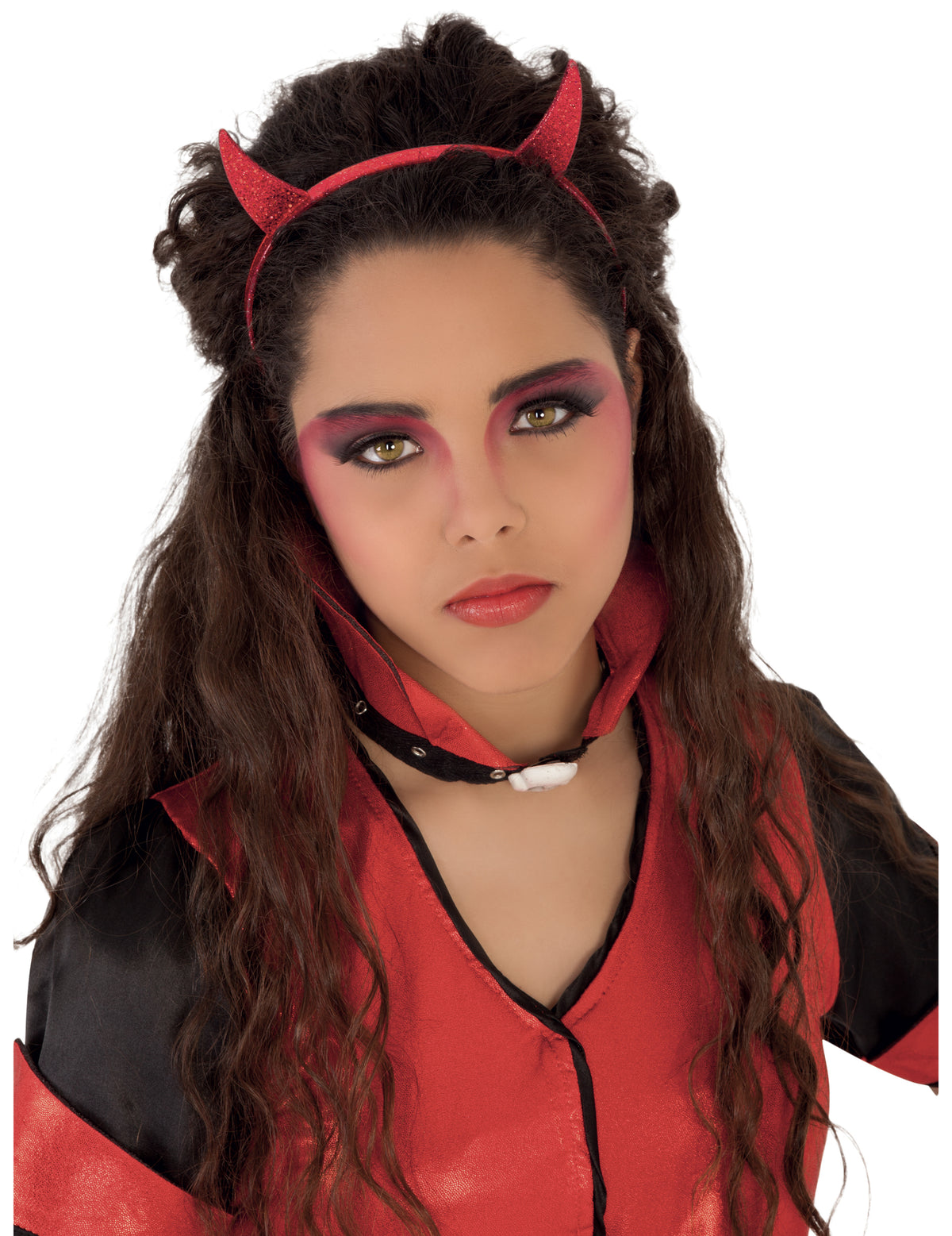 Serre-tête diablesse pour fille rouge