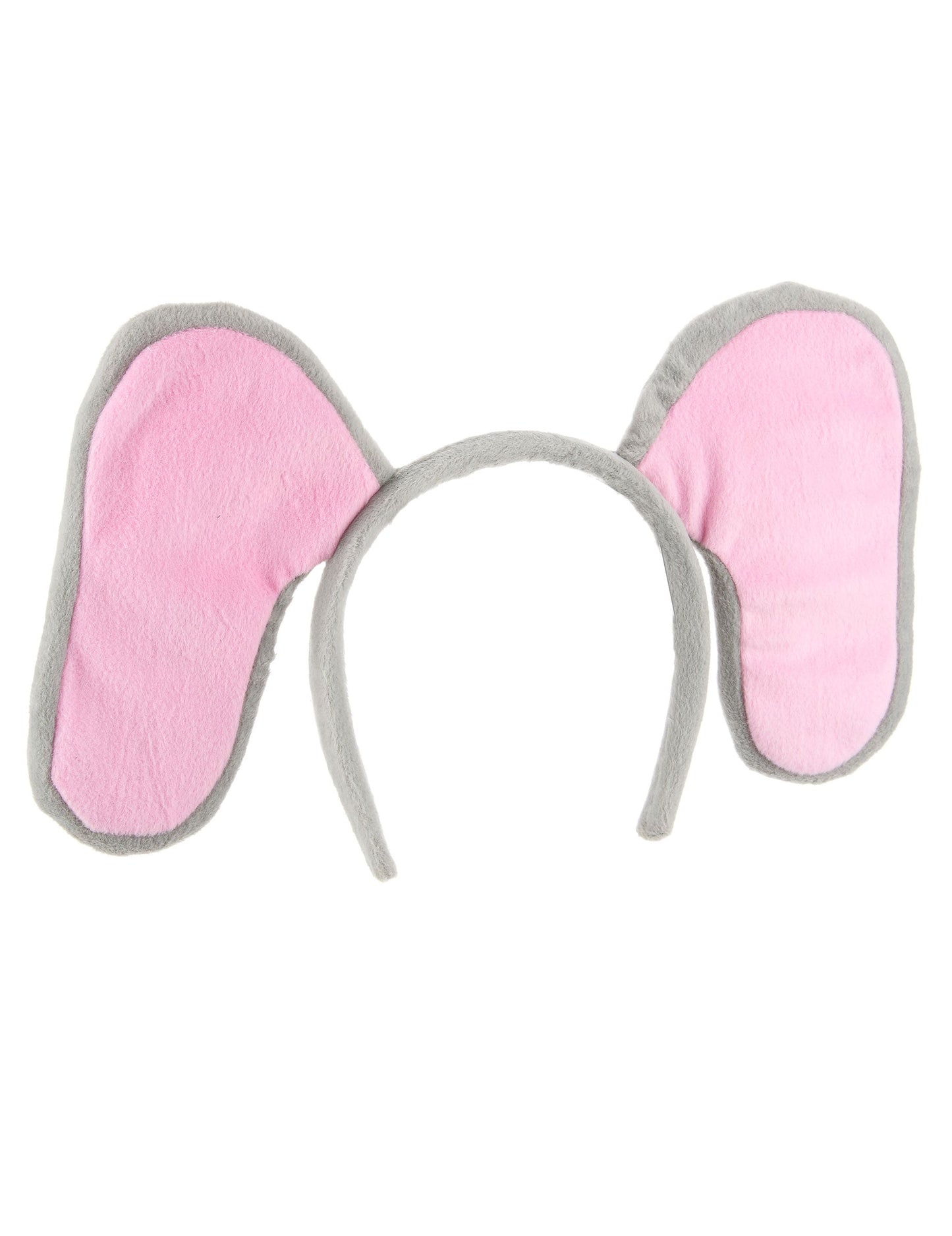 Serre-tête éléphant pour adulte gris et rose