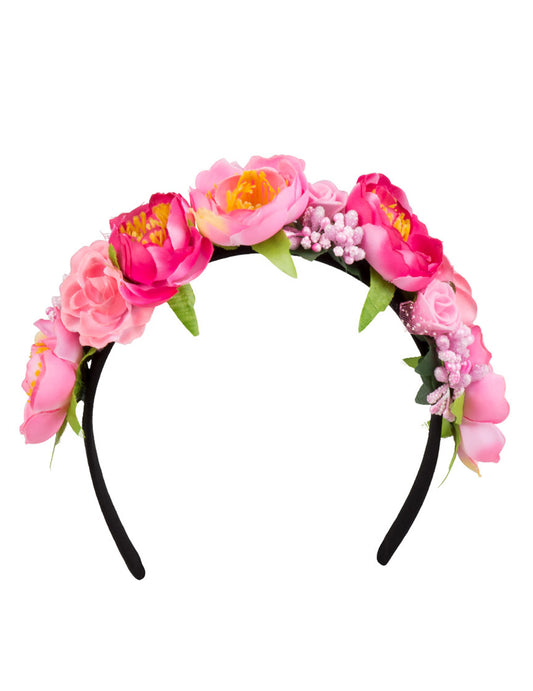 Tiara de flor de lótus adulta