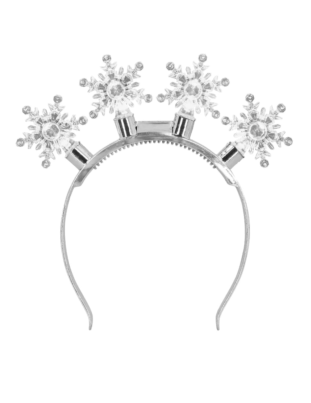 Vue de face du serre-tête flocons de Noël