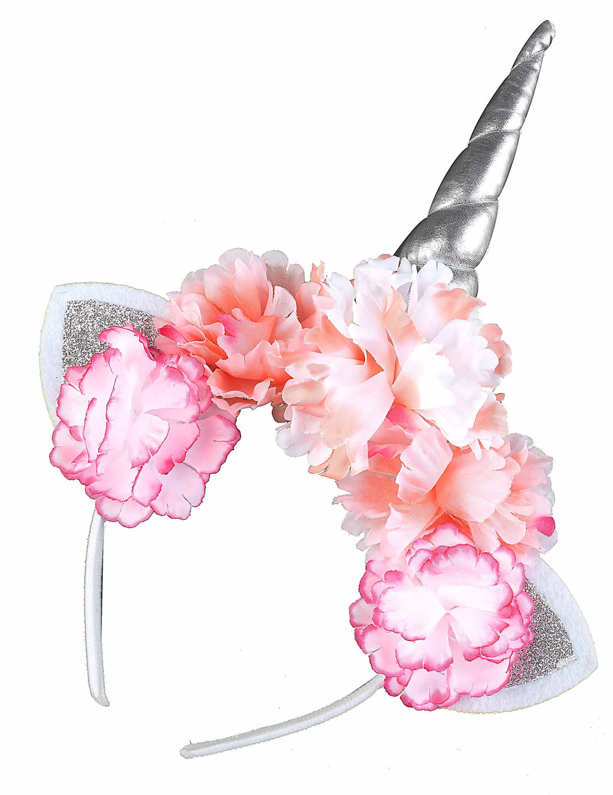 Bandolete unicórnio com flores adulto