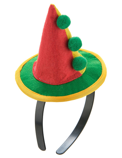Bandolete mini chapéu palhaço adulto