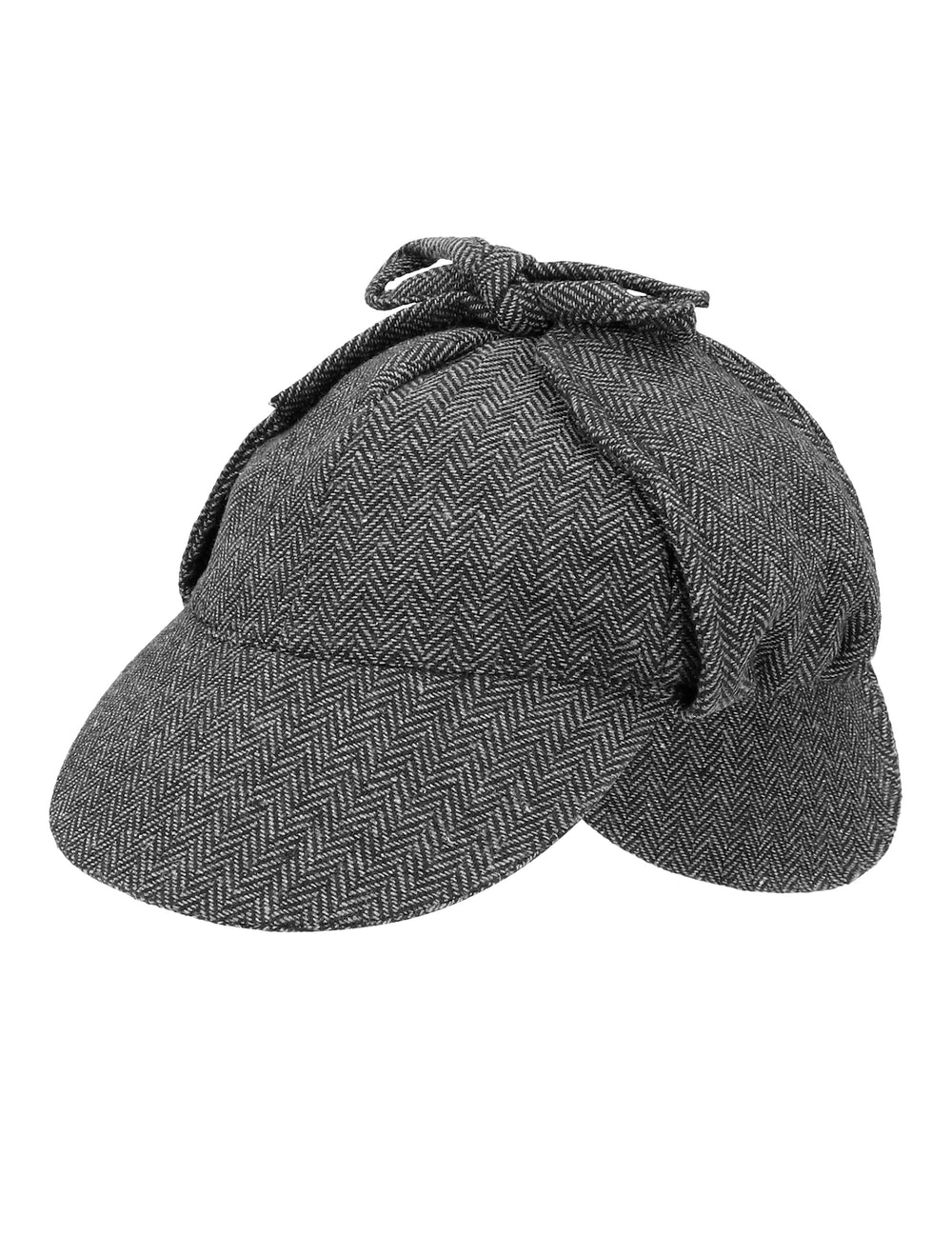 Vue de la casquette à chevrons du set accessoires détective