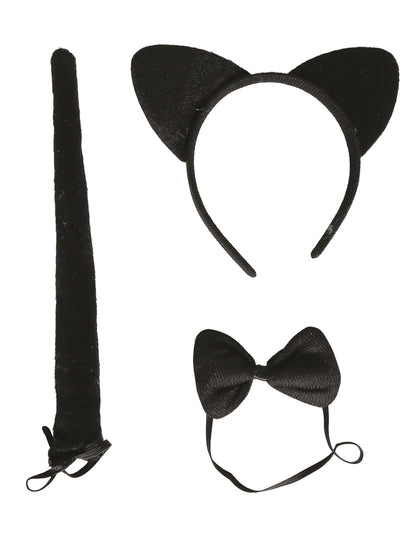 Conjunto de gato preto para adulto