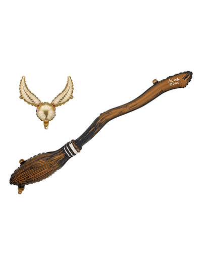 Conjunto de 2 balões de alumínio Harry Potter™ Vassoura e Pomo de Ouro