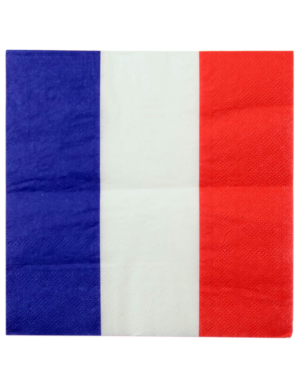 Guardanapo de papel tricolor do conjunto de decoração de mesa adepto frança