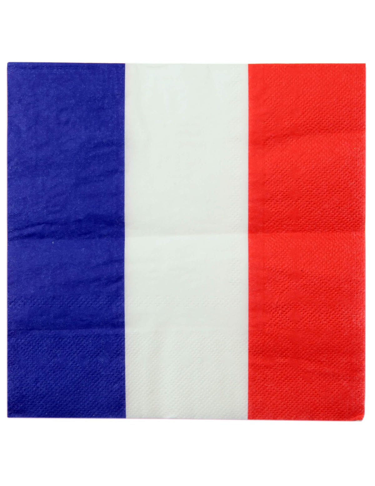 Guardanapo de papel tricolor do conjunto de decoração de mesa adepto frança