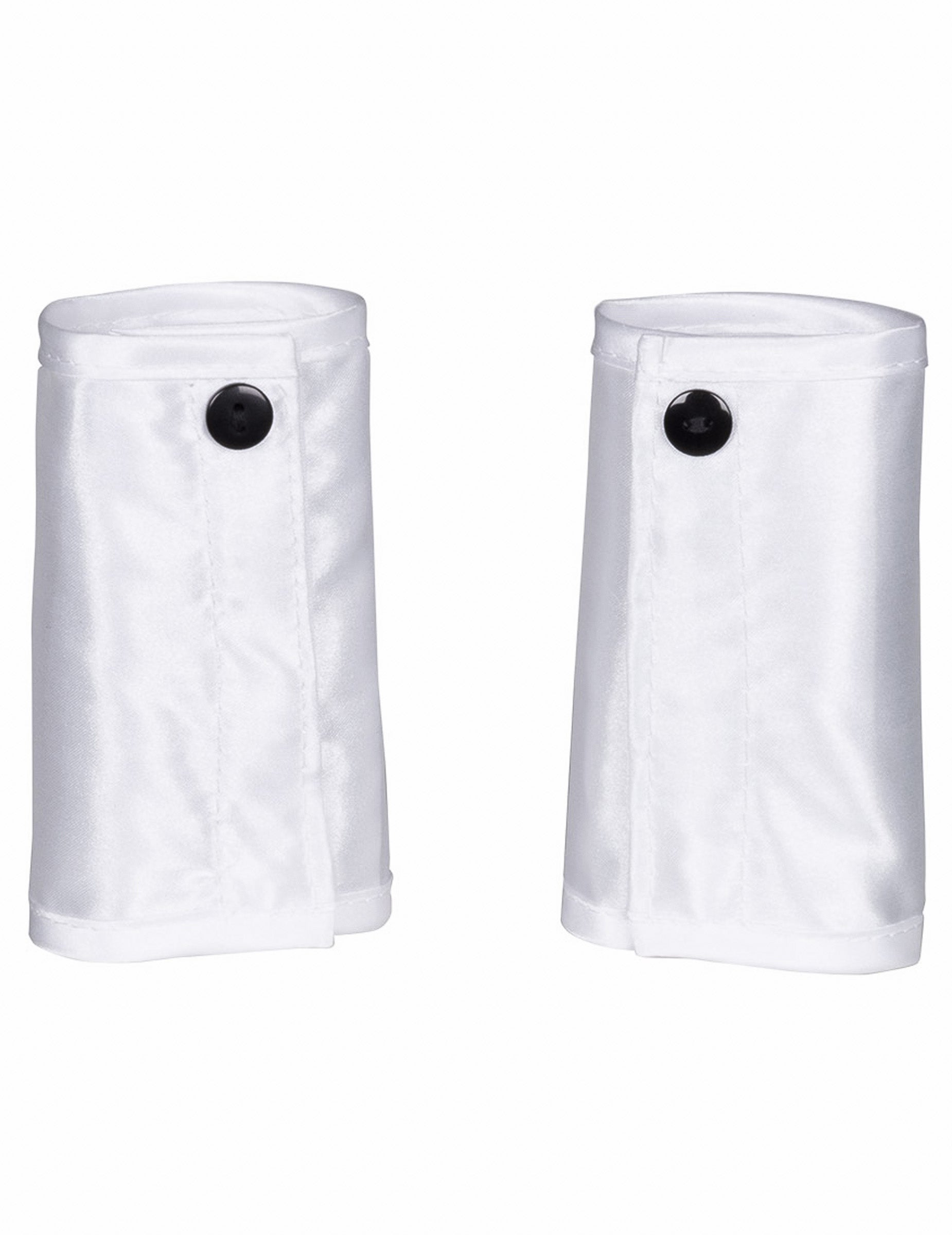 Manchettes blanches à boutons noirs du set lapin sexy pour adulte