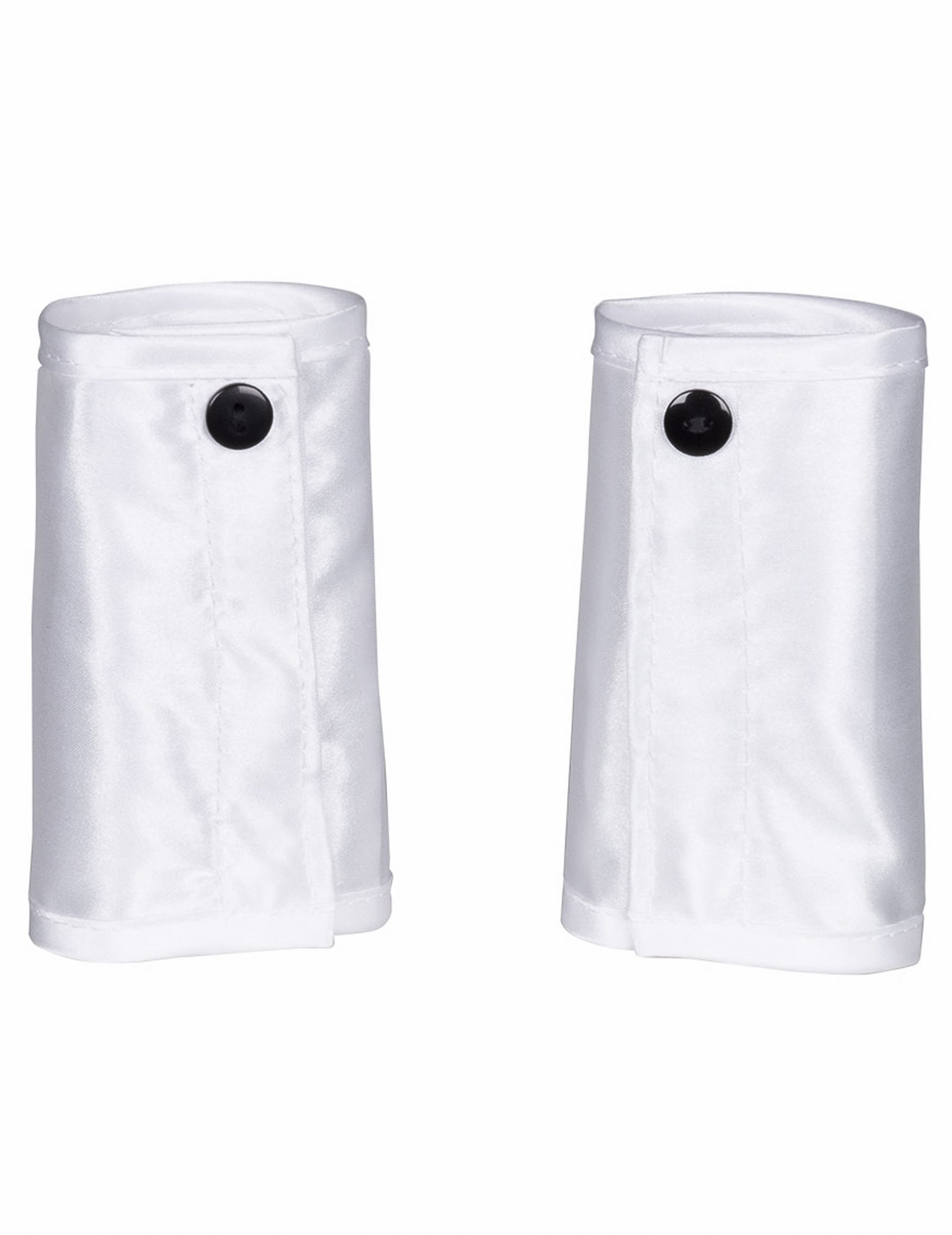 Manchettes blanches à boutons noirs du set lapin sexy pour adulte
