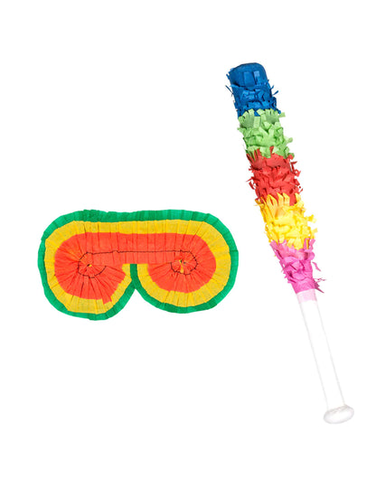 Kit Piñata bastão e máscara