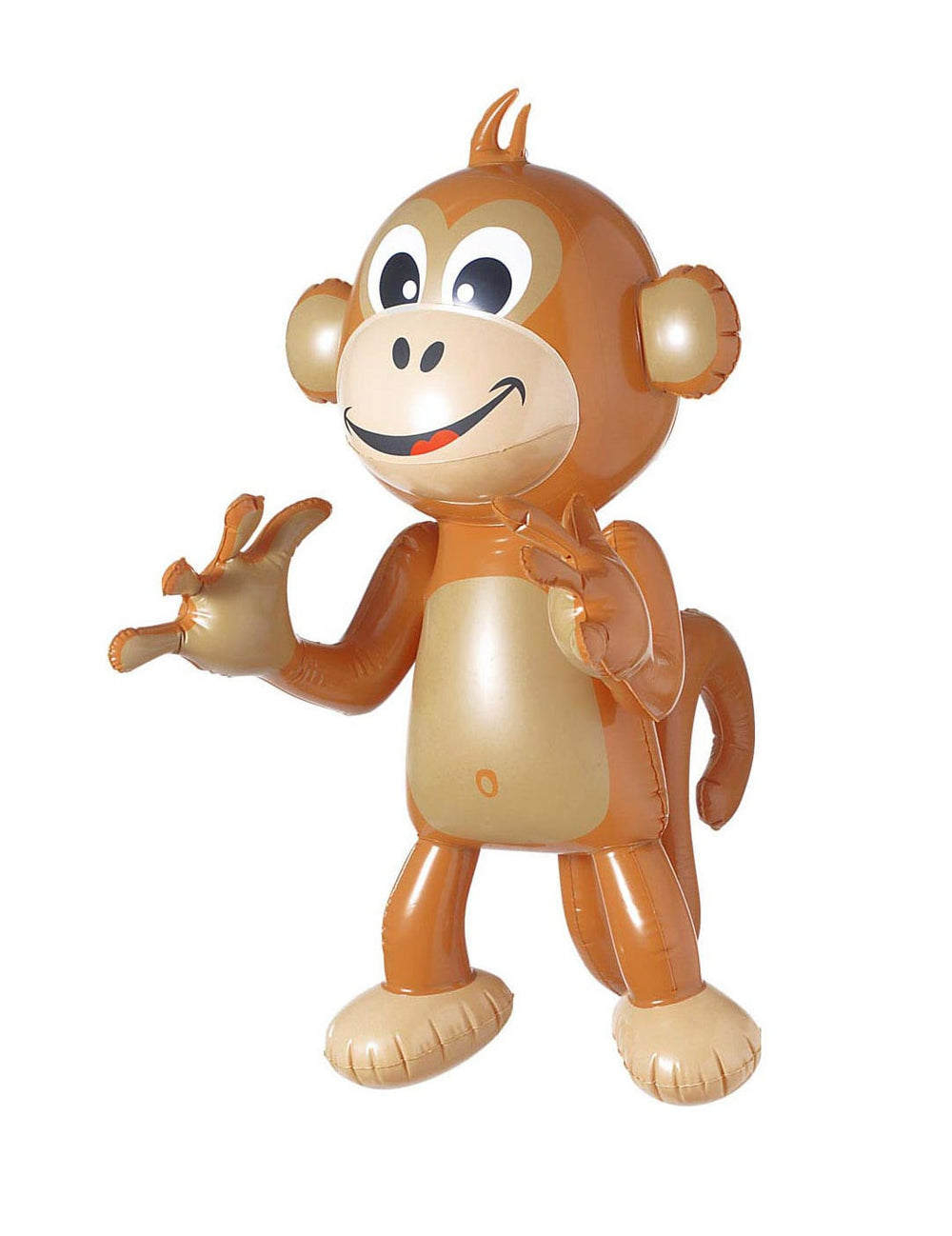 Singe gonflable pour fête marron