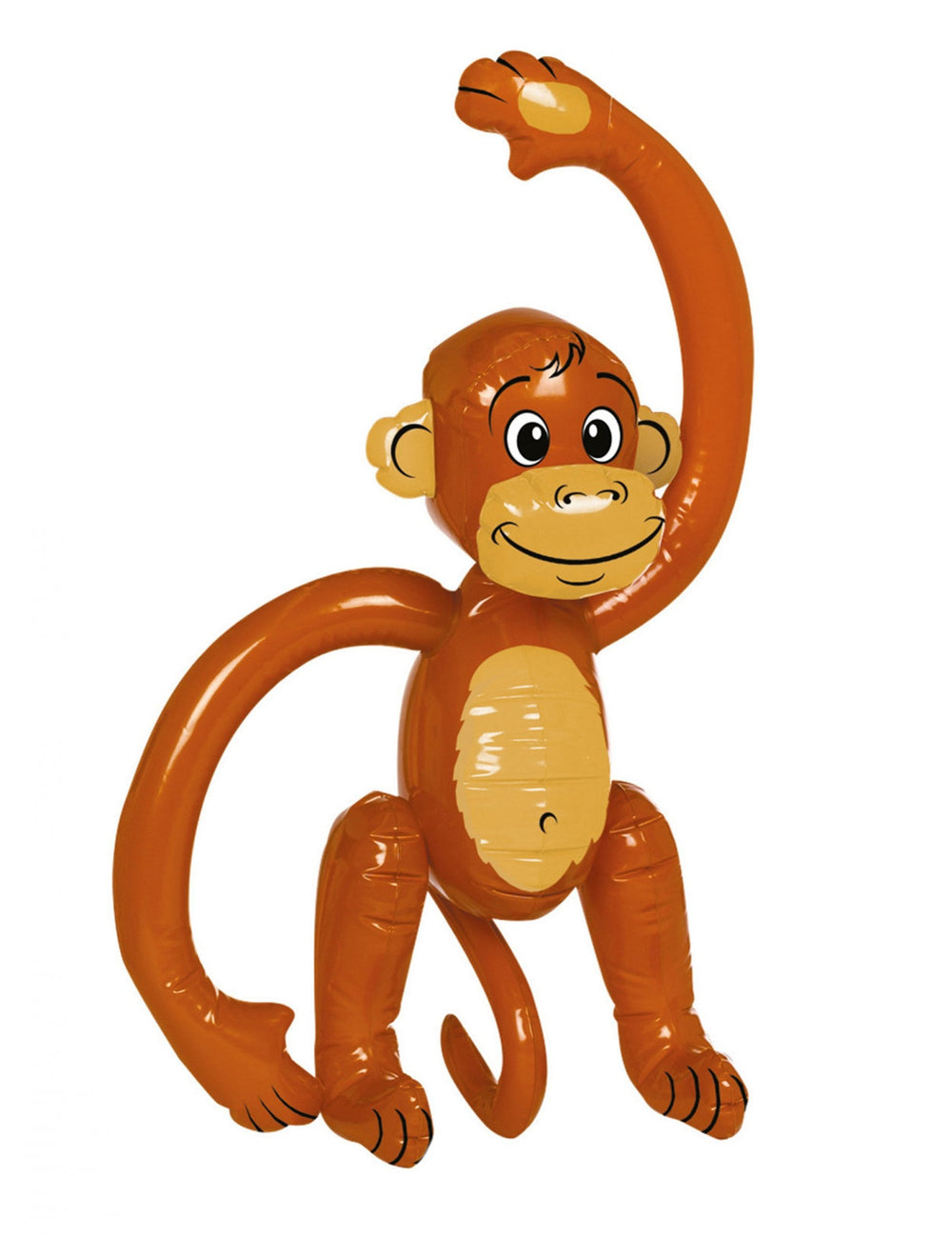 Singe gonflable thème jungle marron