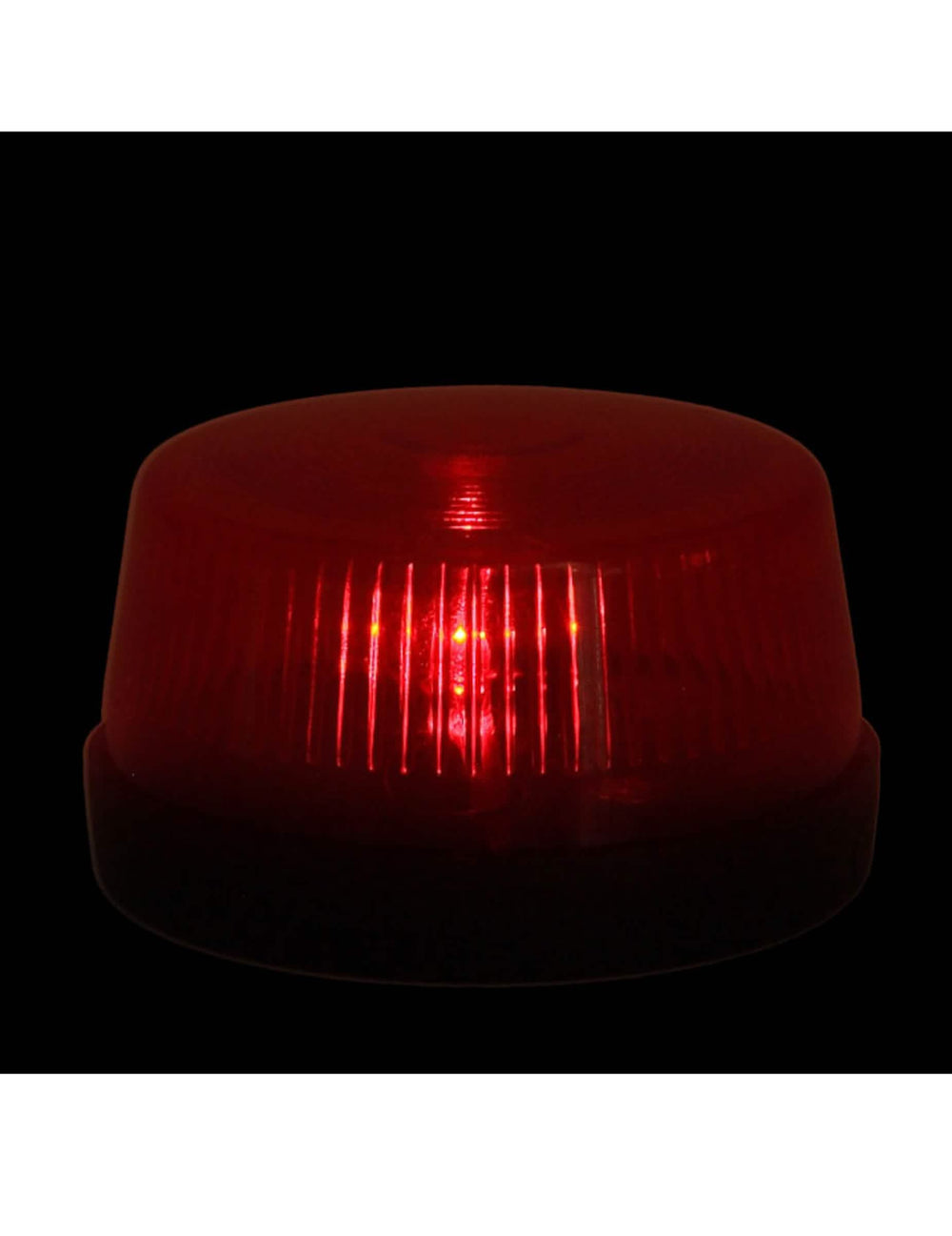 Efeito luminoso vermelho em funcionamento das sereias luminosas e sonoras para festa