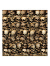 Décoration murale catacombes squelettes pour fête beige effet réaliste