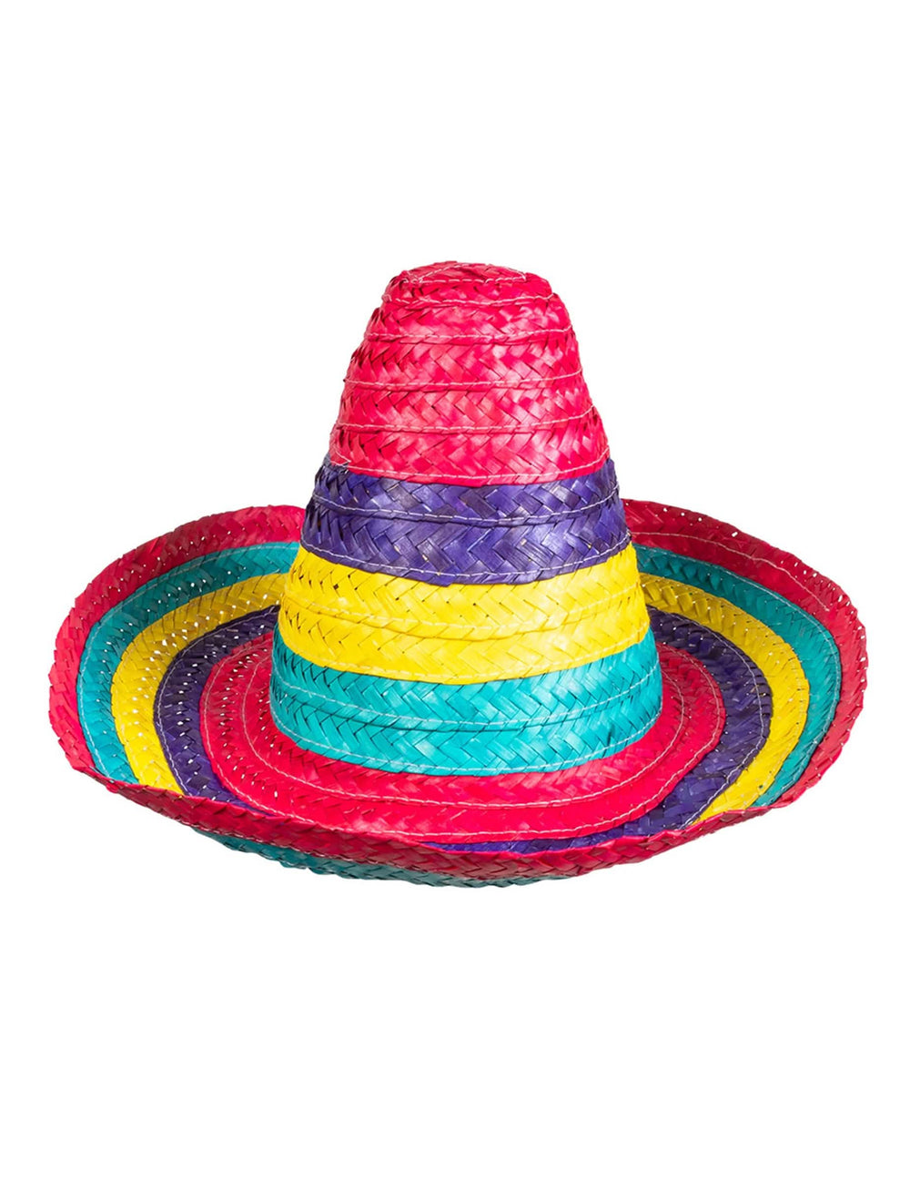 Vue de profil du sombrero multicolore pour enfant