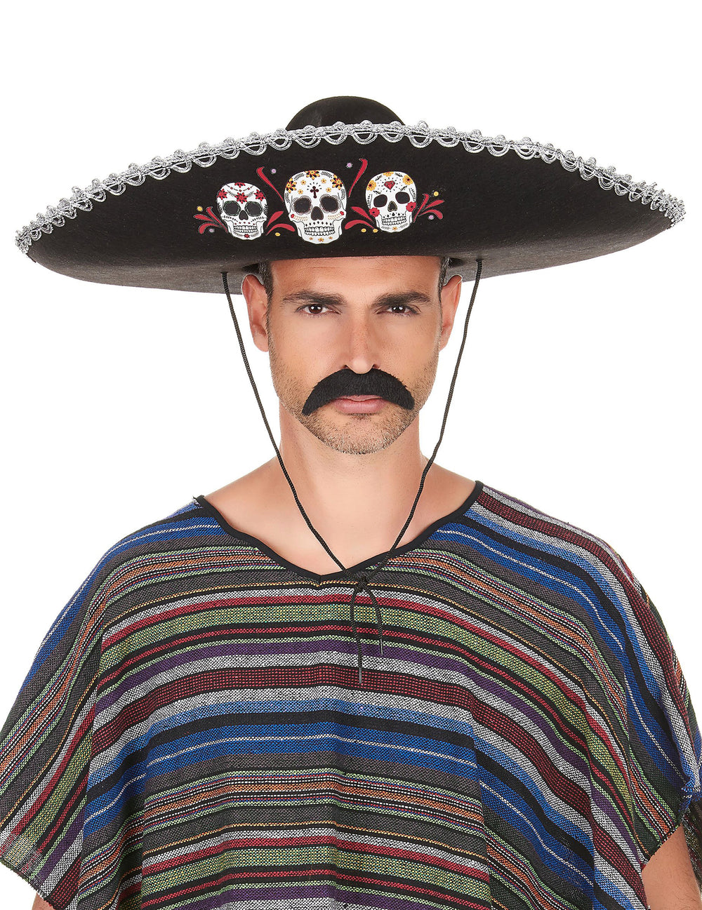 Vue de face du sombrero Dia de los Muertos