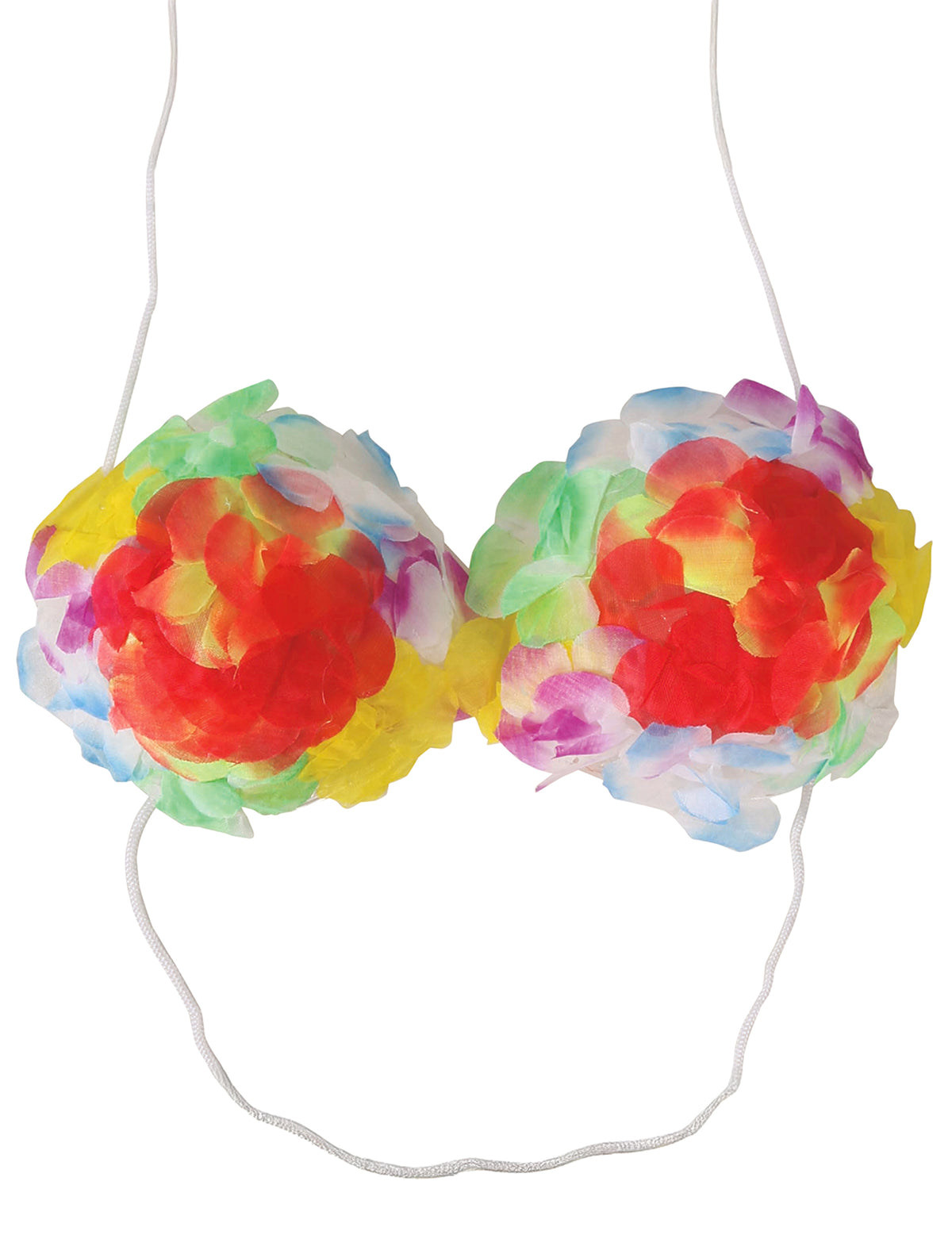 Vue de face du soutien-gorge Hawaï coquillage fleuri