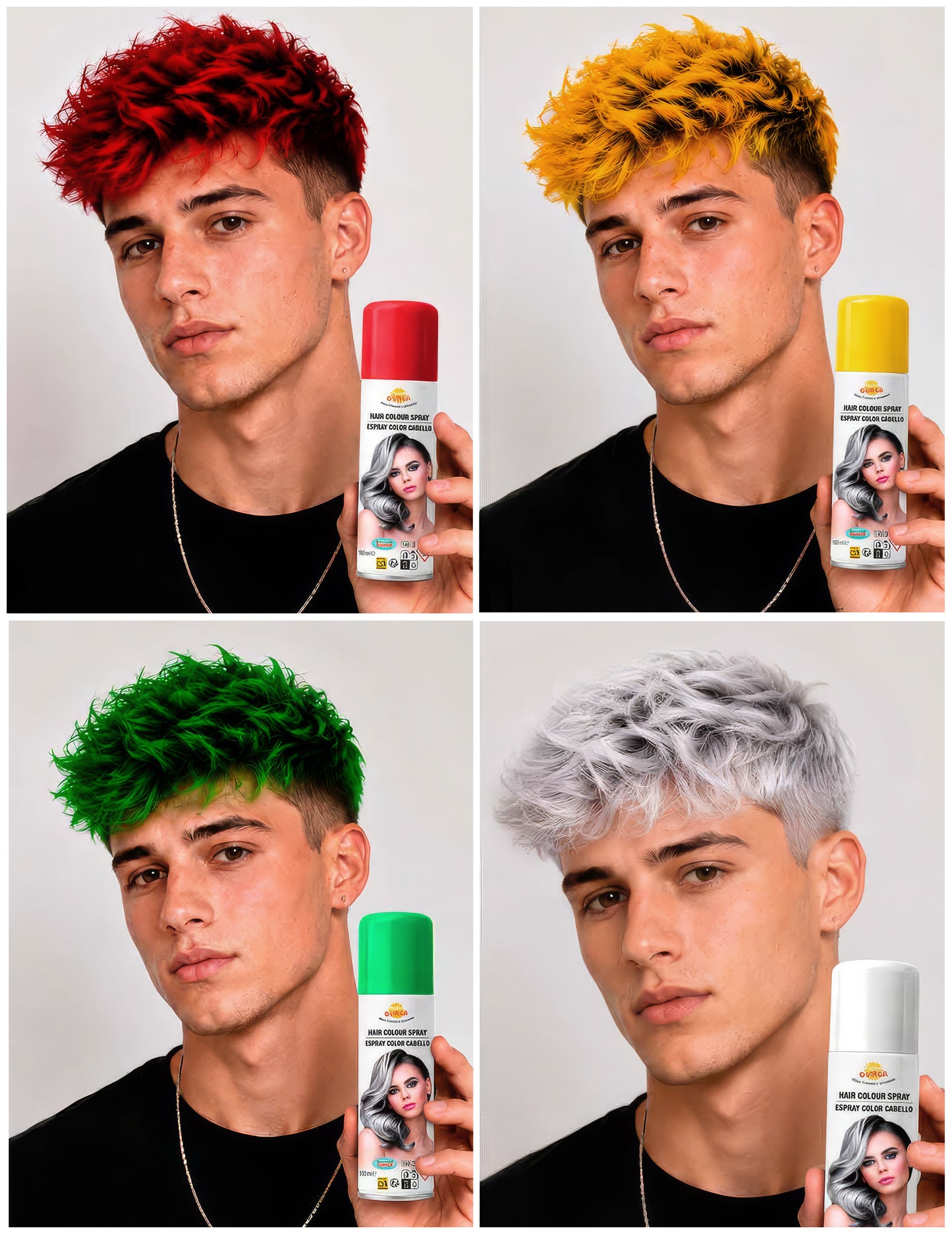 Spray de tinta para cabelo