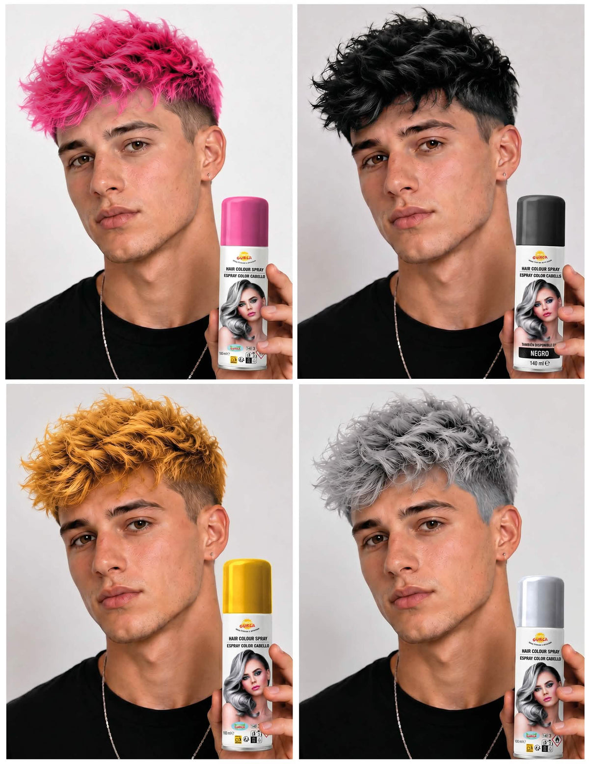 Spray de tinta para cabelo