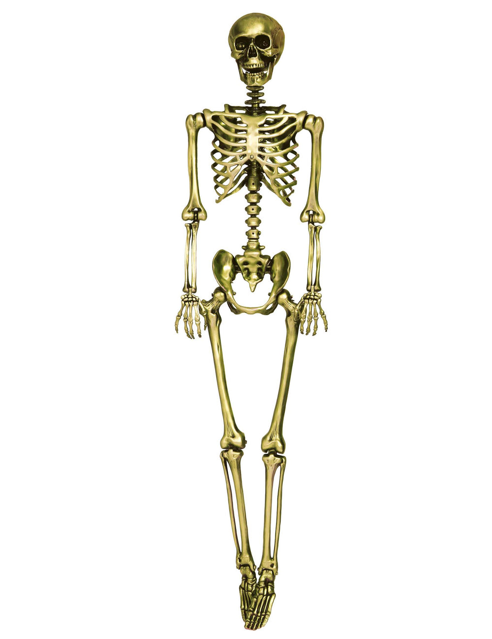 Squelette à suspendre pour Halloween doré