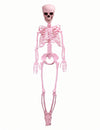 Esqueleto articulado cor-de-rosa Summerween 1 m