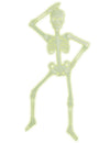 Squelette articulé Halloween phosphorescent vert