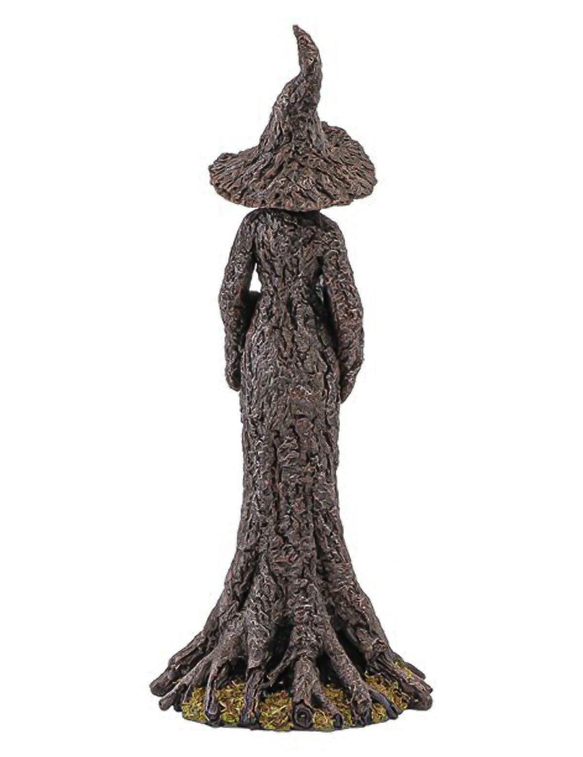 Estátua decorativa em resina de bruxa da floresta 17 x 12,5 x 40,5 cm