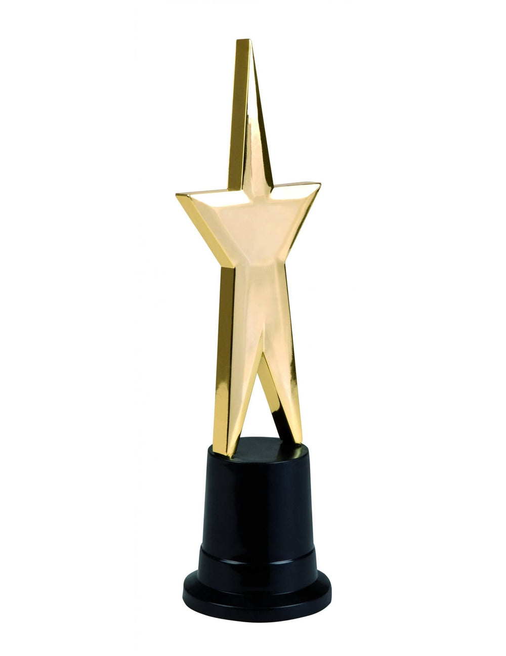Décoration statuette étoile VIP dorée avec socle noir