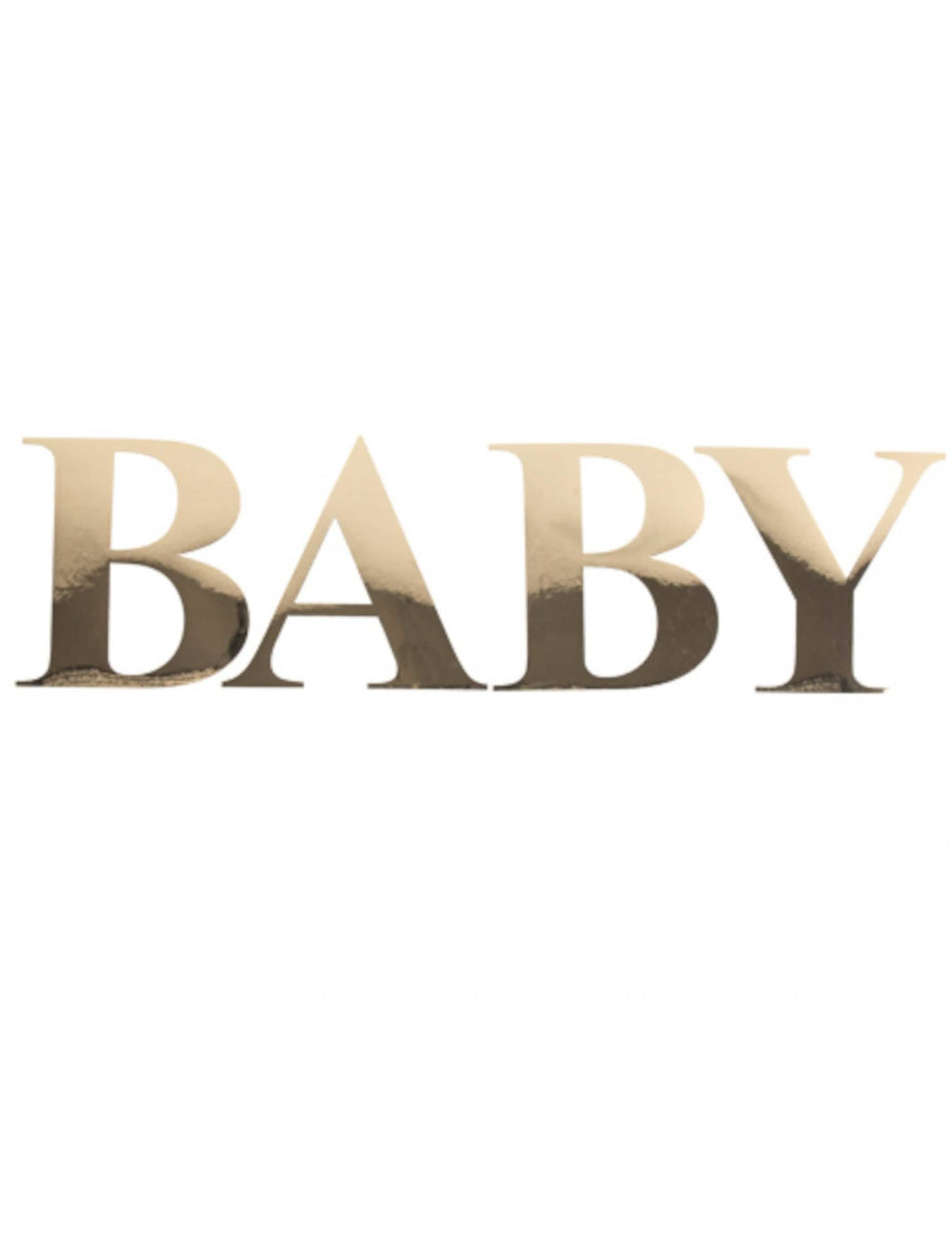 Autocolantes baby para baby shower dourados