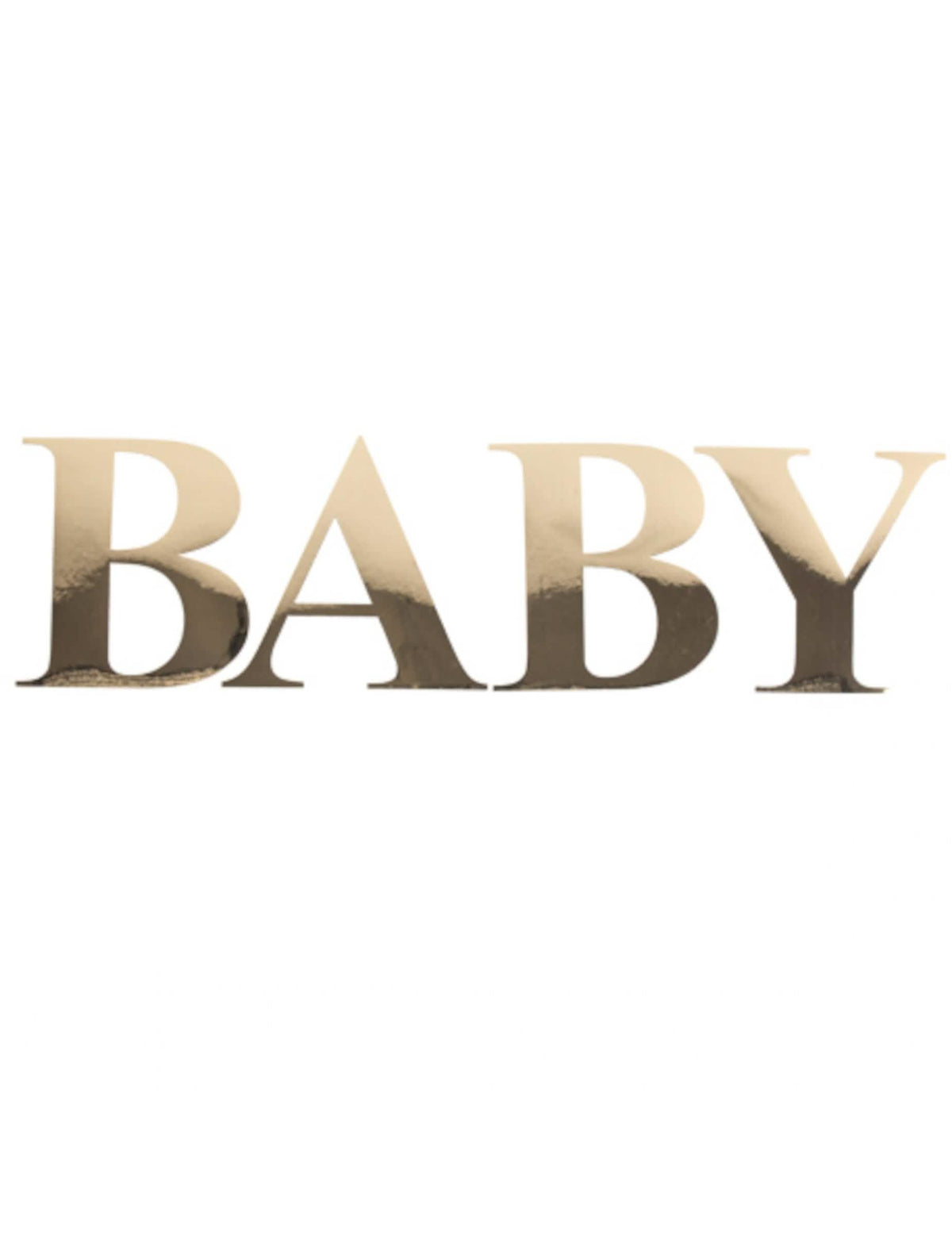 Autocolantes baby para baby shower dourados