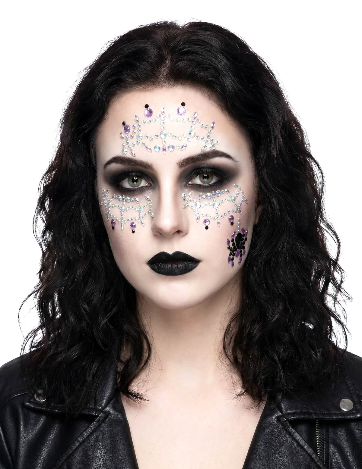 Adesivos de strass em forma de aranha para adultos