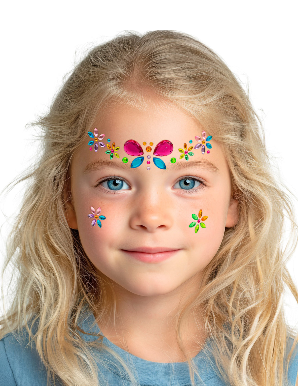 Adesivos strass borboleta e flores