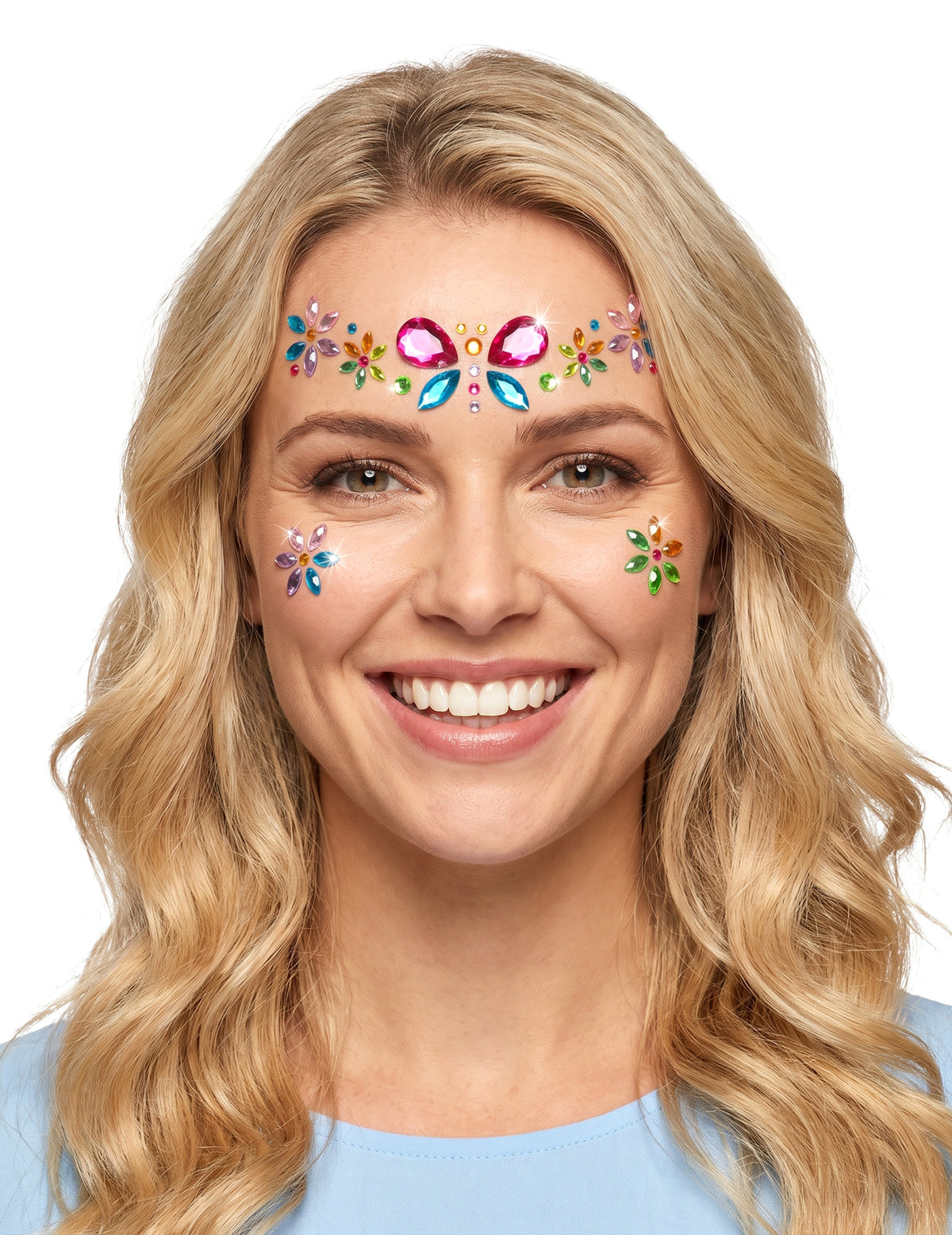 Adesivos strass borboleta e flores
