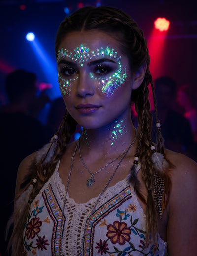 Strass adesivos fosforescentes