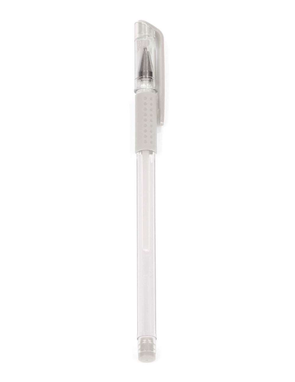 Caneta de gel branco com tinta opaca branco transparente