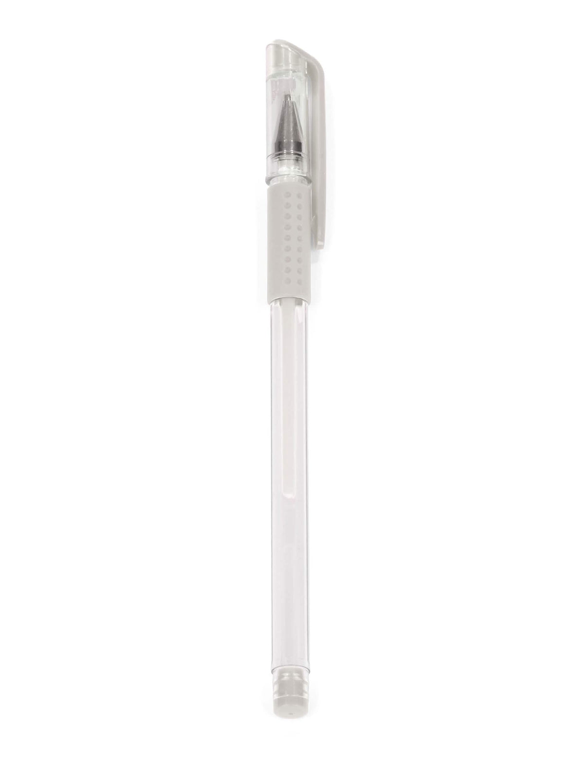 Caneta de gel branco com tinta opaca branco transparente