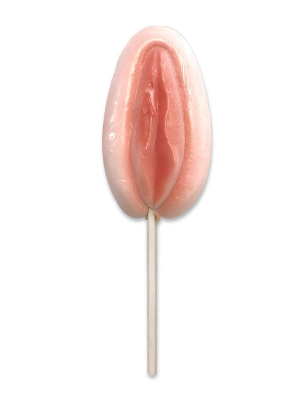 Sucette en sucre foufoune pour adulte rose