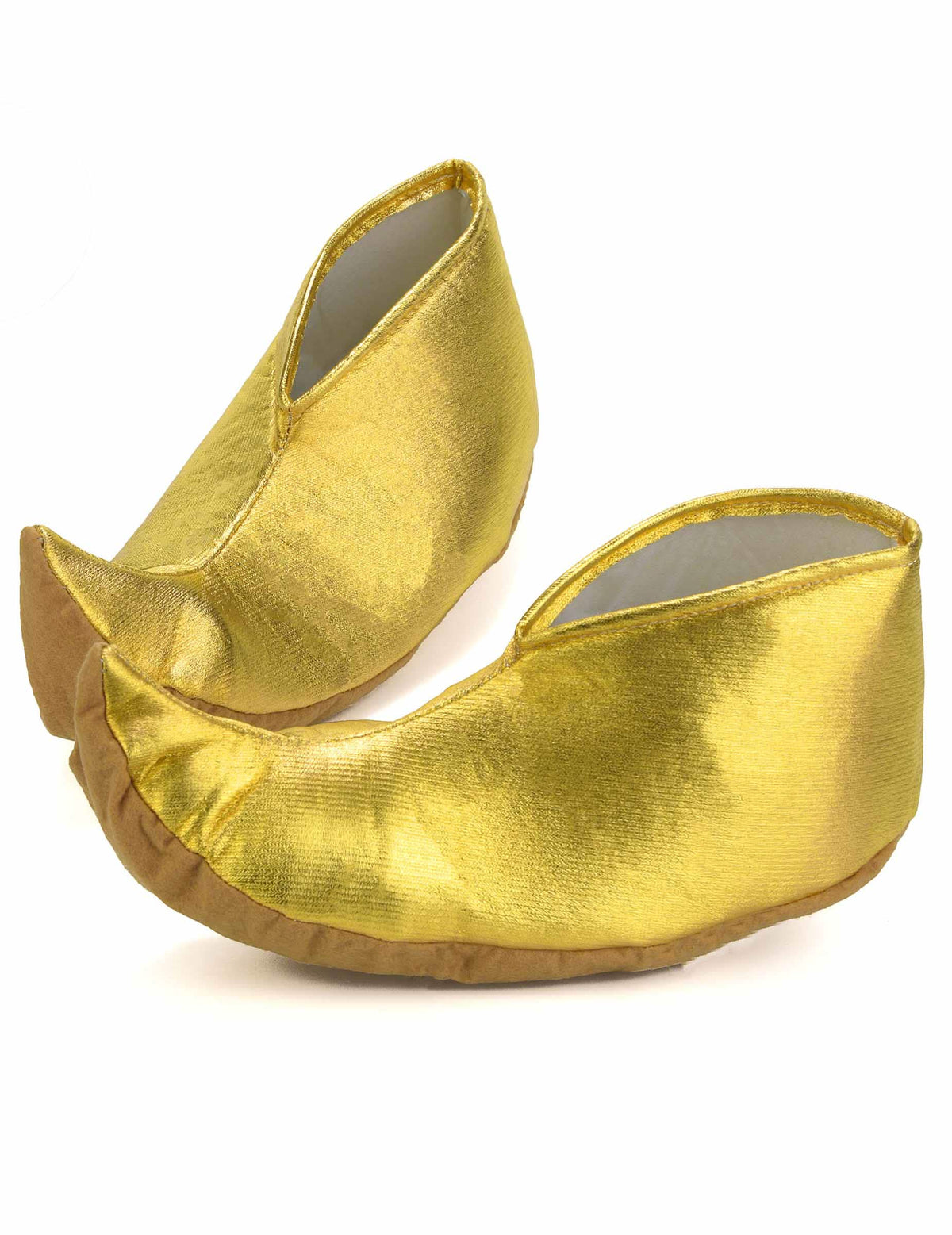 Sapatos de sultão dourados para adulto