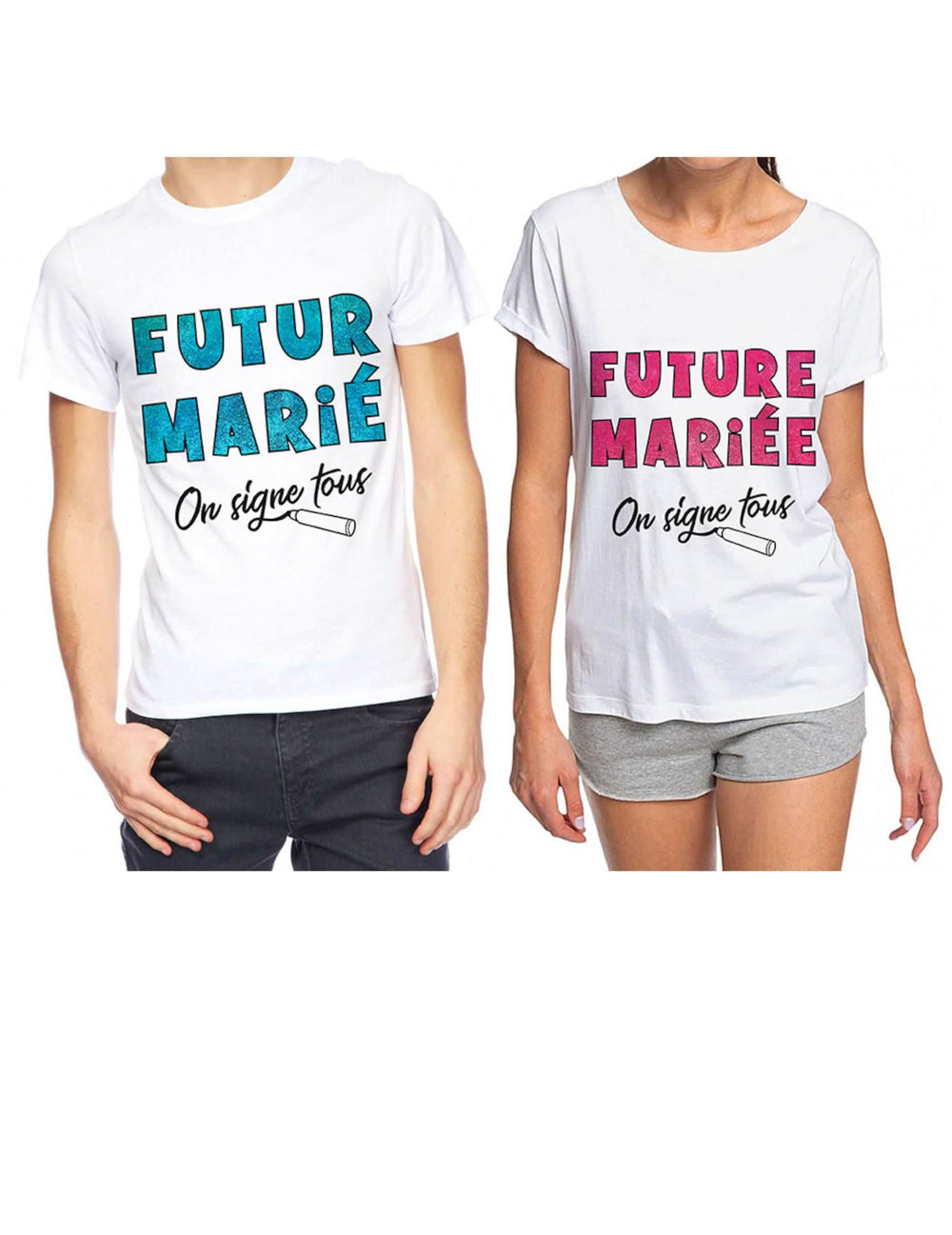 Modelos para noivo e noiva do T-shirt Enterro de vida de solteira