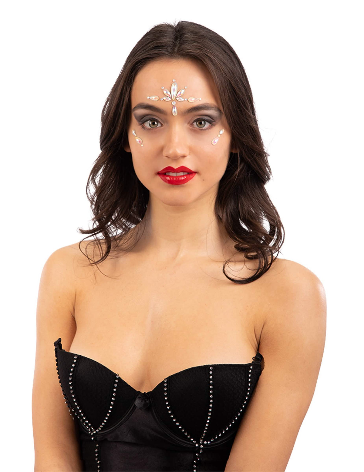 tatuagens adesivas cristal fosforescentes para mulher com reflexos iridescentes