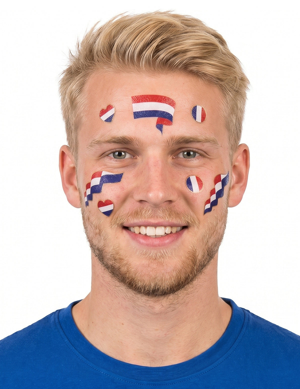 Tatuagens temporárias apoiam França Holanda