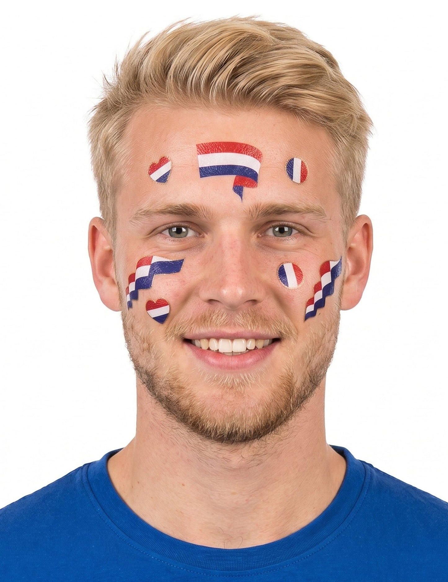 Tatuagens temporárias apoiam França Holanda