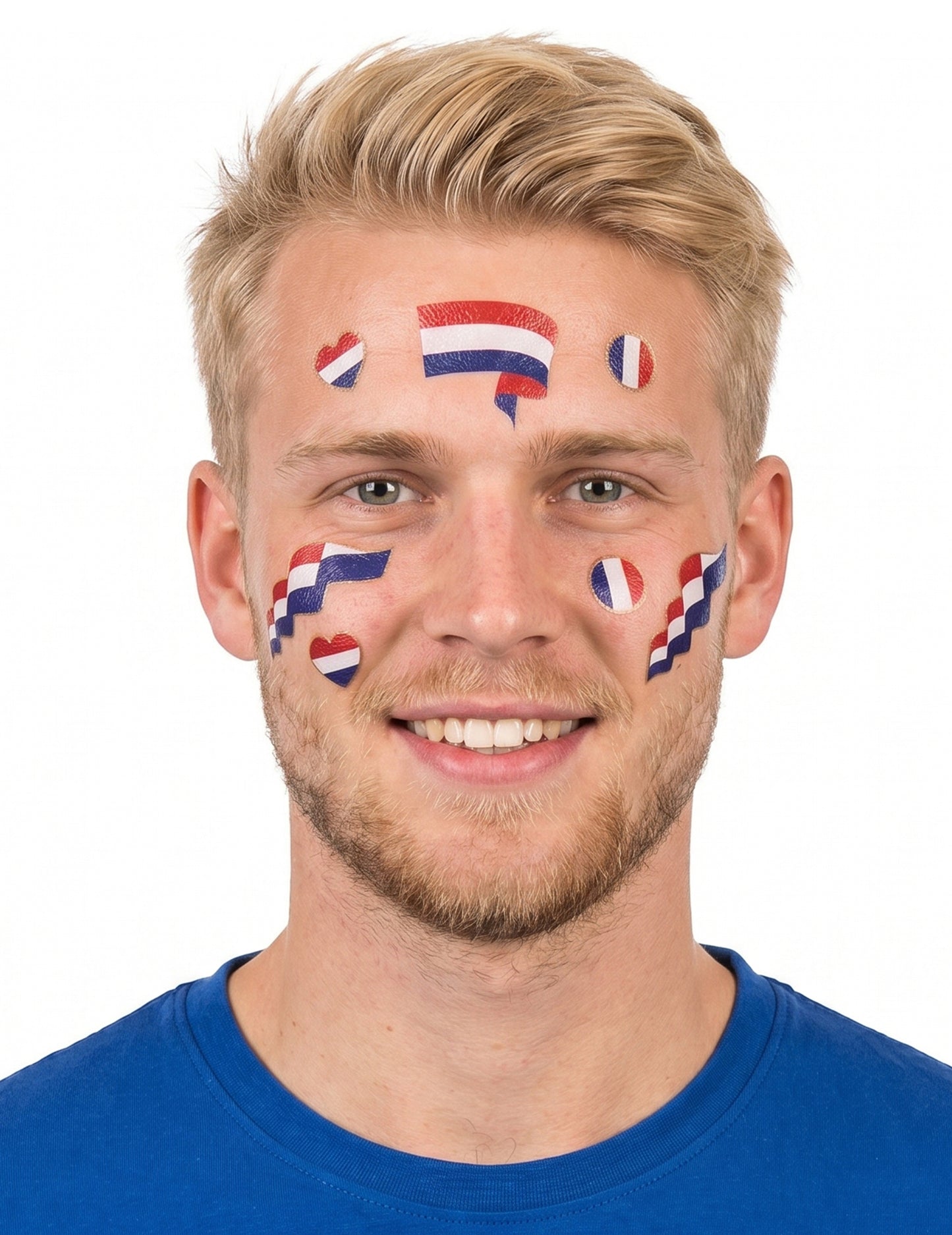 Tatuagens temporárias apoiam França Holanda